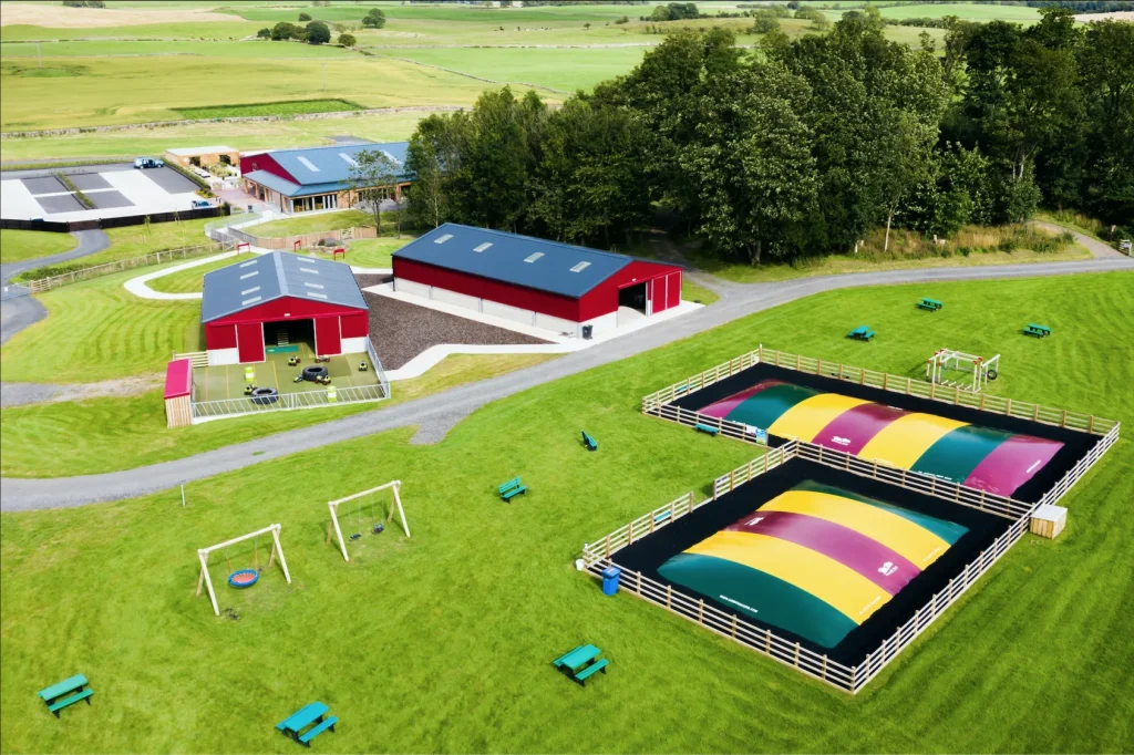 Outdoor Play Area at Ernespie Farm in Castle Douglas