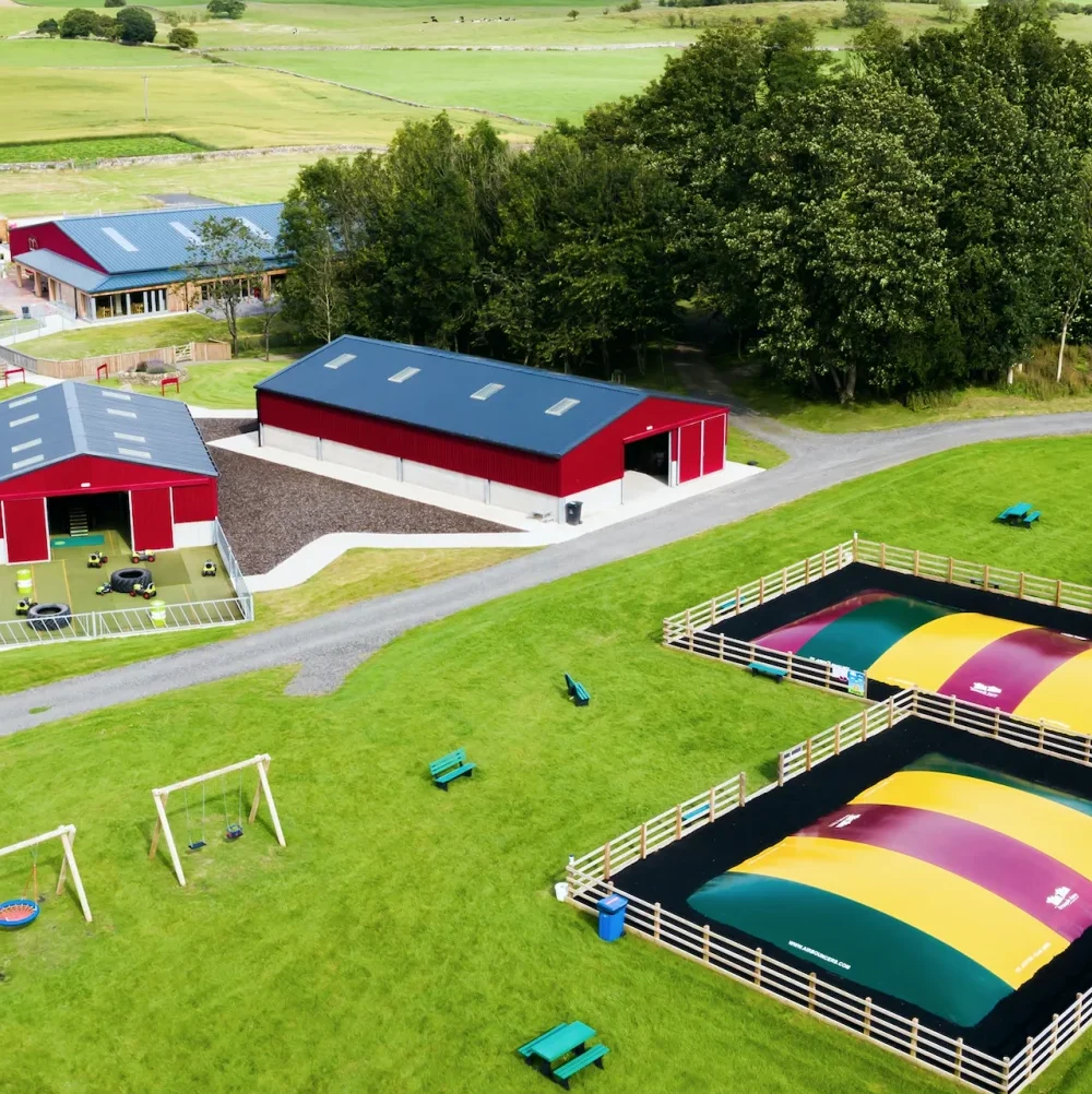 Outdoor Play Area at Ernespie Farm in Castle Douglas